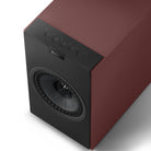 KEF Coda W Powered Speakers - Vintage Burgundy - top view of single speaker angled left