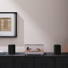 WiiM Sound Lite Smart Speaker - black pair - lifestyle image