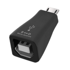 AudioQuest USB-B > Micro Adaptor USB 2.0 Standard-B (Female) to Micro-B (Male) Connector - front view