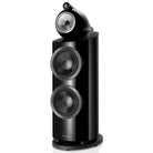 Bowers & Wilkins 800 D3 Floorstanding Speaker - Black - Front angled view no grille