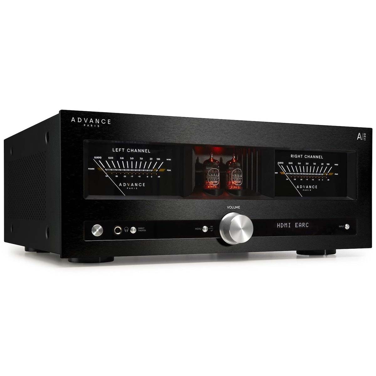 Advance Paris NOVA A-i130 Integrated Amplifier - Black - front view angled right