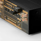 Advance Paris NOVA A-i190 Integrated Amplifier - Black - rear view angled left detail of separately sold dongles installed