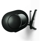 Devialet Phantom Ultimate 108 dB High-End Connected Speaker - Deep Forest - speakers on Devialet Gecko wall mount angled left