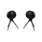 Devialet Phantom Ultimate 108 dB High-End Connected Speaker - Deep Forest - pair of speakers on Devialet Deep Forest Treepod stands facing inwards