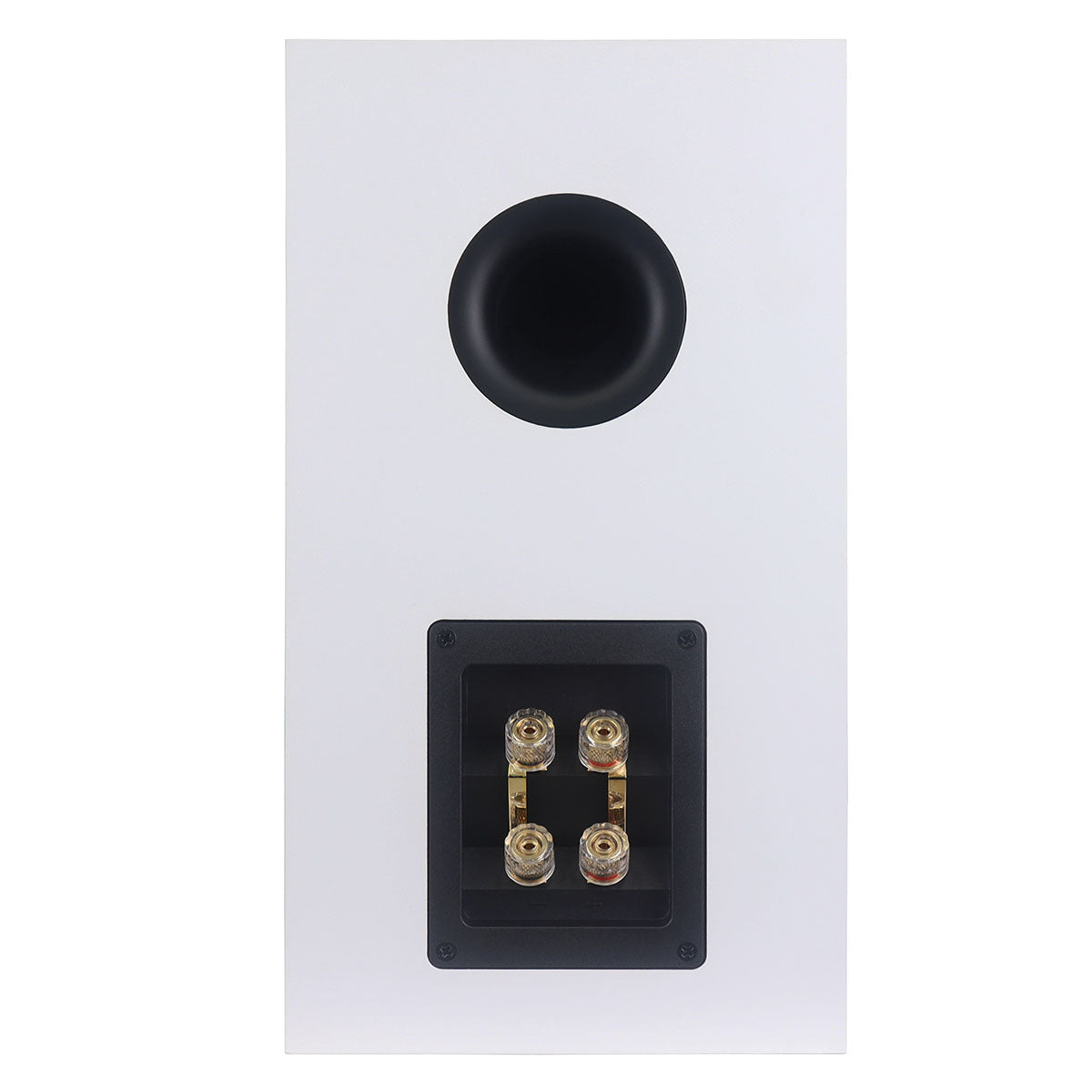 Rotel Amora 5 Passive Bookshelf Loudspeakers - White - rear view