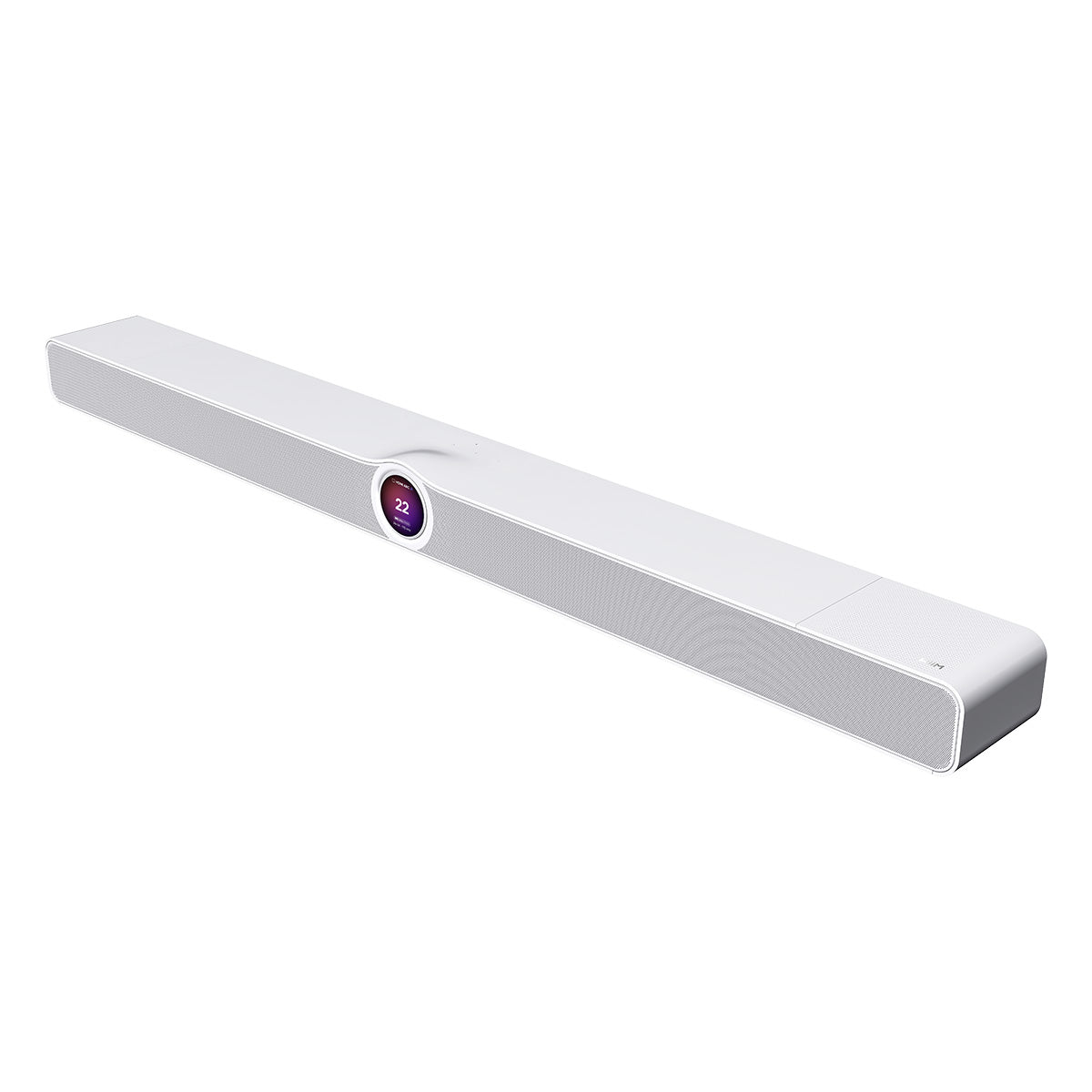 WiiM Bar 3.0.2 Soundbar with Dolby Atmos - Matte White - front view angled left