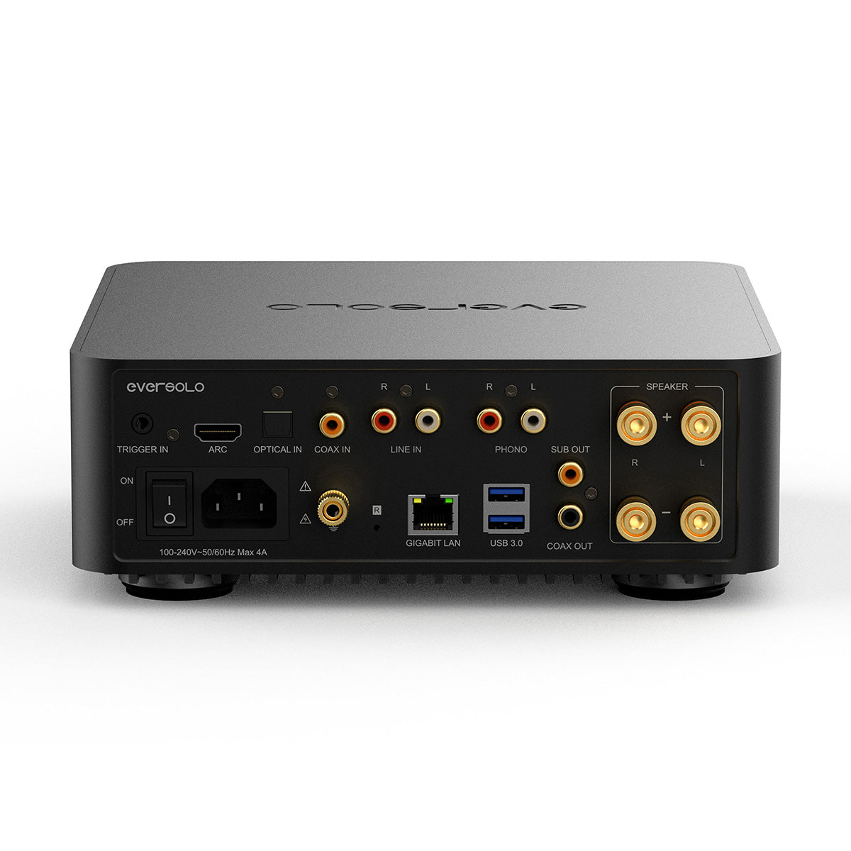 EverSolo Play Streaming Amplifier - rear components view