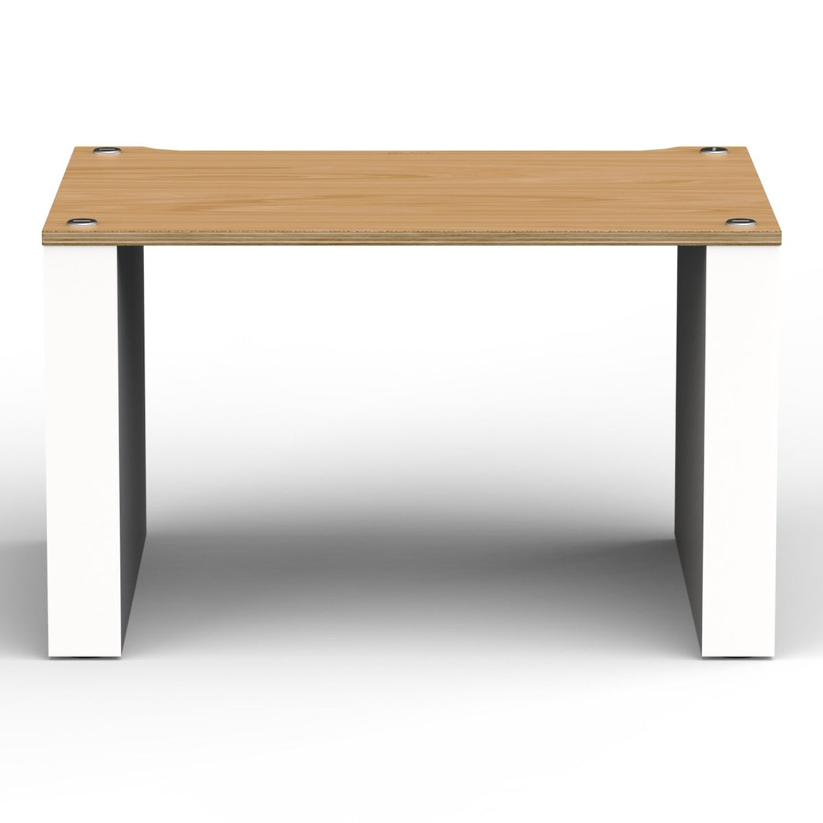 Front view of BLOK HiFi Stax 2G Shelf LP in the natural ash / satin white finish”