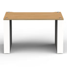 Front view of BLOK HiFi Stax 2G Shelf LP in the natural ash / satin white finish”