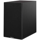 Paradigm Premier 120B V2 Bookshelf Speaker - Each black walnut angled front view with grille