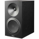 Paradigm Premier 220B V2 Bookshelf Speaker - Each black walnut angled front view without grille