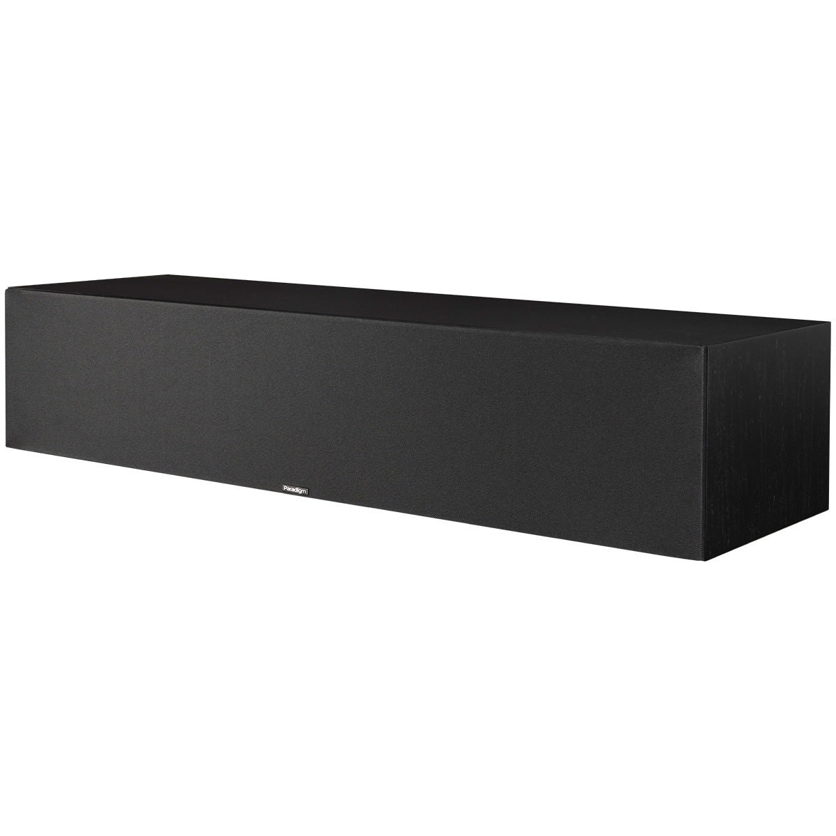 Paradigm Premier 620C V2 Center Channel Speaker - Each black walnut angled front view with grille