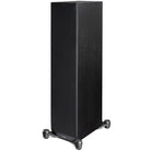 Paradigm Premier 720F V2 Floorstanding Speaker - Each black walnut angled front view with grille