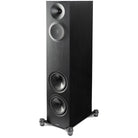 Paradigm Premier 820F V2 Floorstanding Speaker - Each black walnut angled front view without grille