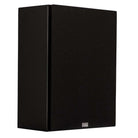 Lyngdorf BW-2 High Bandwidth Subwoofer black speaker front view angled right with black grille