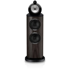 Bowers & Wilkins 802 D5 Floorstanding Loudspeaker - front view of single Dark Walnut speaker without grilles