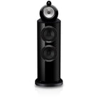 Bowers & Wilkins 802 D5 Floorstanding Loudspeaker - front view of single Stealth Black speaker without grilles