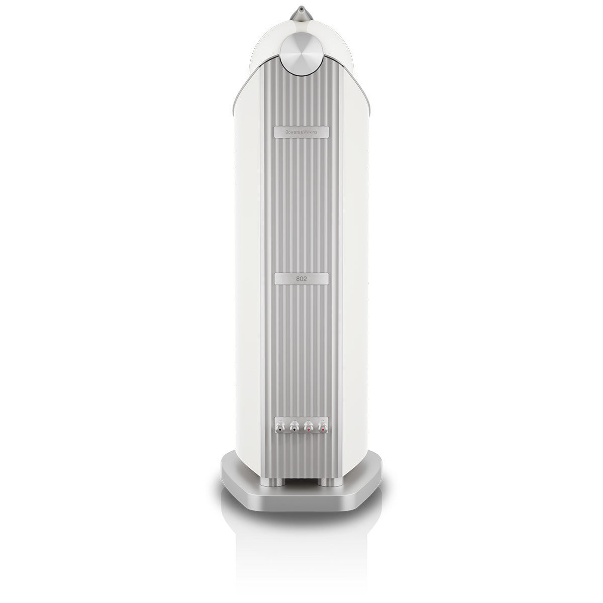 Bowers & Wilkins 802 D5 Floorstanding Loudspeaker - rear view of single Warm White speaker