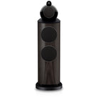 Bowers & Wilkins 803 D5 Floorstanding Loudspeaker - front view of single Dark Walnut speaker with grilles