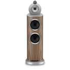 Bowers & Wilkins 803 D5 Floorstanding Loudspeaker - front view of single Light Walnut speaker without grilles
