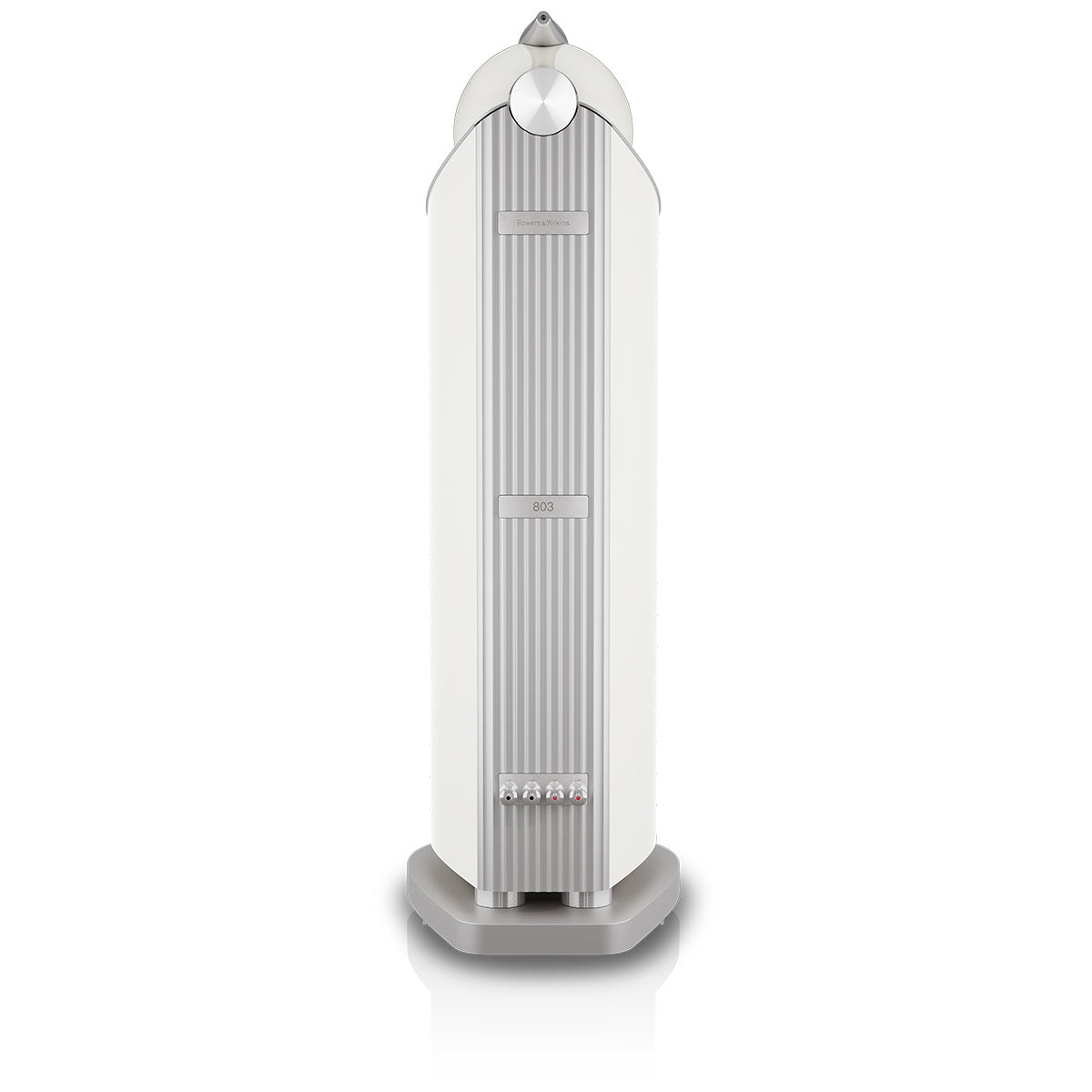 Bowers & Wilkins 803 D5 Floorstanding Loudspeaker - rear view of single Warm White speaker