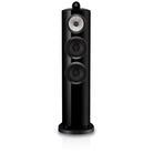 Bowers & Wilkins 804 D5 Floorstanding Loudspeaker - front view of single Stealth Black speaker without grilles