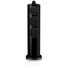Bowers & Wilkins 804 D5 Floorstanding Loudspeaker - front view of single Stealth Black speaker with grilles
