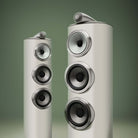 Bowers & Wilkins 804 D5 Floorstanding Loudspeaker - pair of Warm White speakers opposite directions