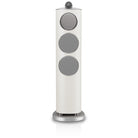 Bowers & Wilkins 804 D5 Floorstanding Loudspeaker - front view of single Warm White speaker with grilles