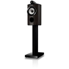 Bowers & Wilkins 805 D5 Bookshelf Loudspeaker - front view of single Dark Walnut speaker on stand without grille angled left