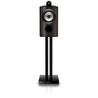 Bowers & Wilkins 805 D5 Bookshelf Loudspeaker - front view of single Dark Walnut speaker on stand without grille