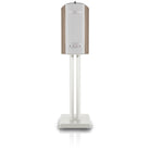 Bowers & Wilkins 805 D5 Bookshelf Loudspeaker - rear view of single Light Walnut speaker on stand