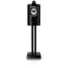 Bowers & Wilkins 805 D5 Bookshelf Loudspeaker - front view of single Stealth Black speaker on stand without grille