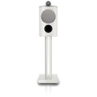 Bowers & Wilkins 805 D5 Bookshelf Loudspeaker - front view of single Warm White speaker on stand with grille