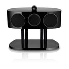 Bowers & Wilkins HTM82 D5 Center Channel Loudspeaker - front view of Stealth Black speaker with grilles