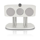 Bowers & Wilkins HTM82 D5 Center Channel Loudspeaker - front view of Warm White speaker with grilles