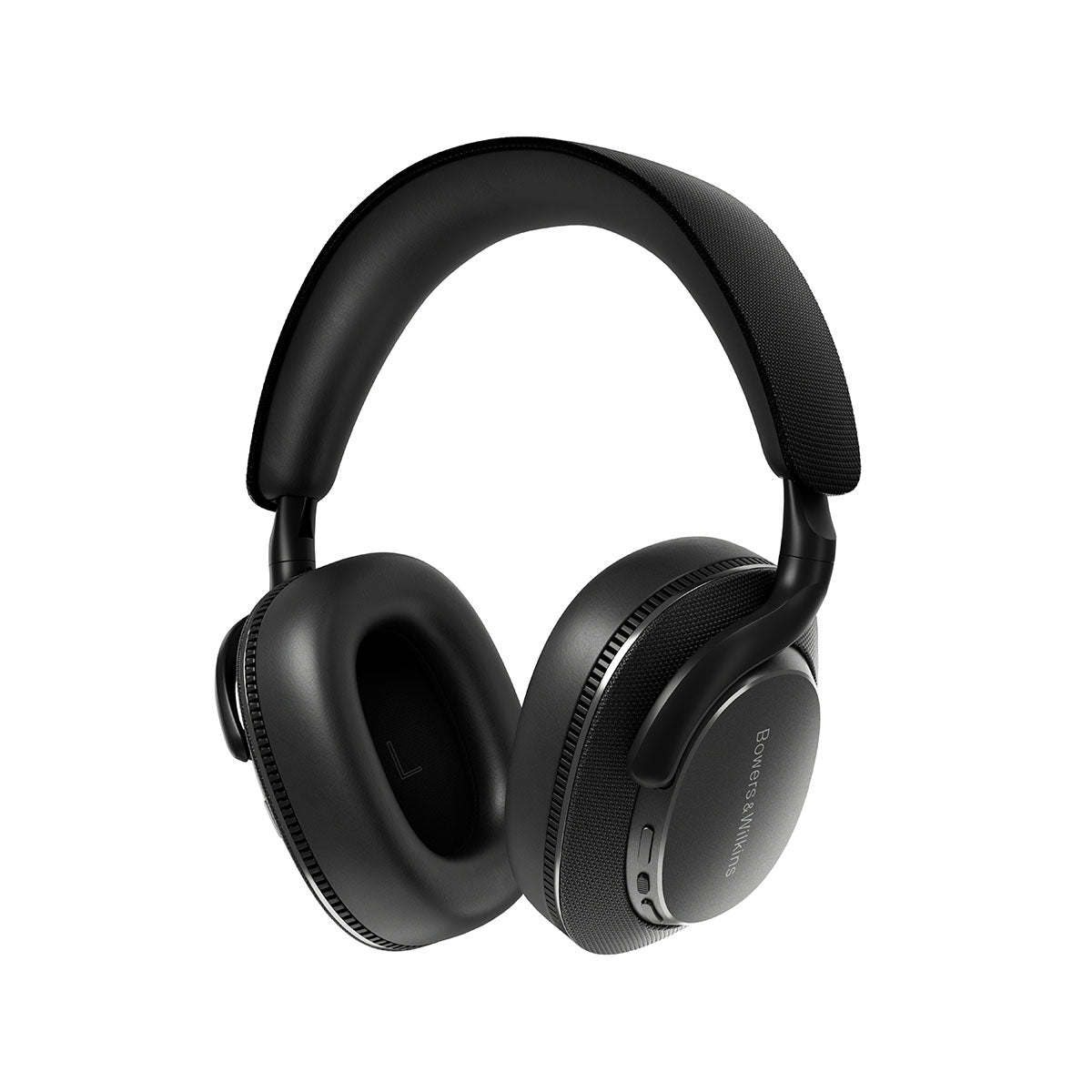 Bowers & Wilkins Px7 S3 Over-Ear Noise-Cancelling Headphones - Black - back view angled left