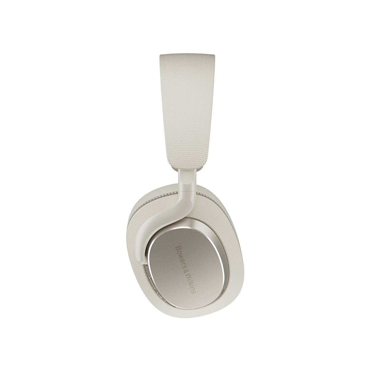 Bowers & Wilkins Px7 S3 Over-Ear Noise-Cancelling Headphones - White - view of side of right earphone facing right