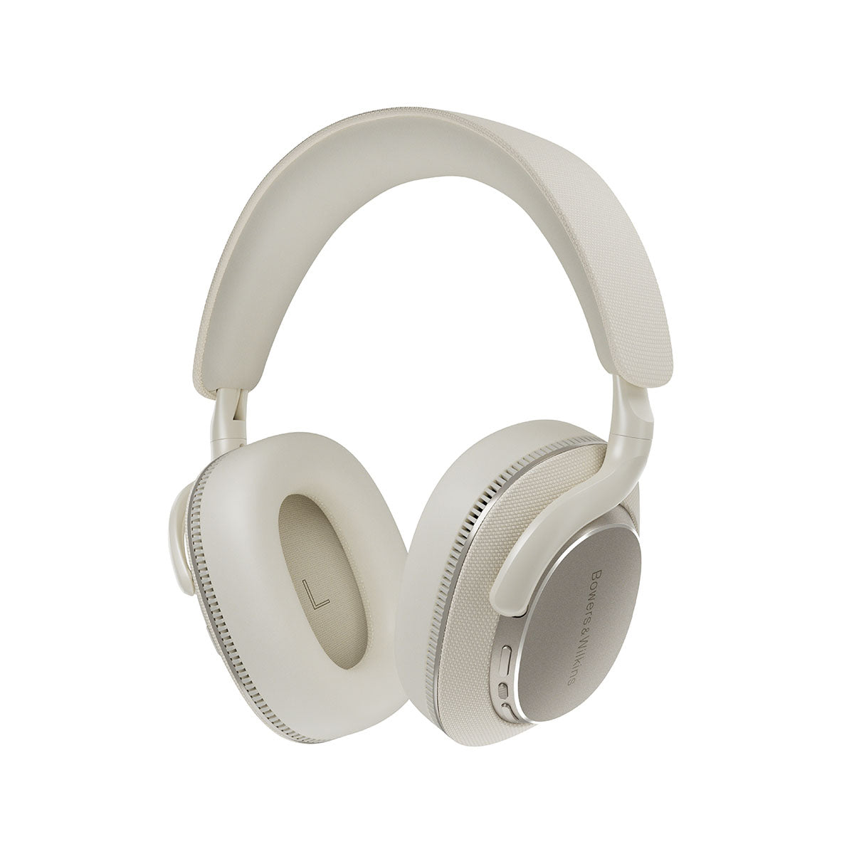 Bowers & Wilkins Px7 S3 Over-Ear Noise-Cancelling Headphones - White - back view angled left