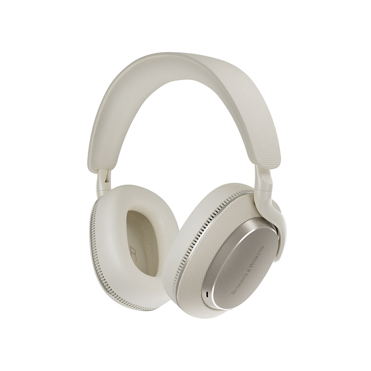 Bowers & Wilkins Px7 S3 Over-Ear Noise-Cancelling Headphones - White - front view angled left