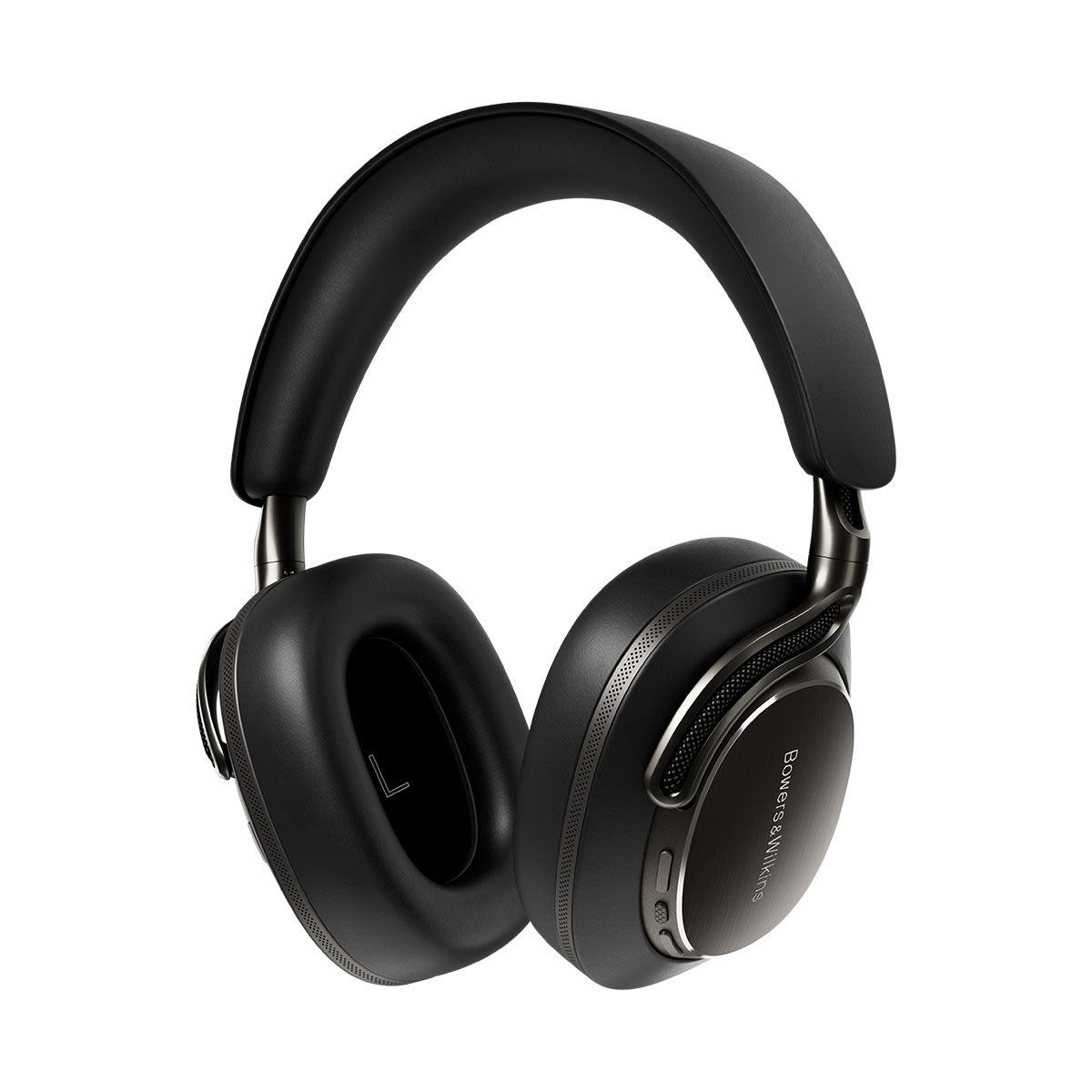 Bowers & Wilkins Px8 S2 Wireless Over-Ear Headphones - Black - rear view angled left