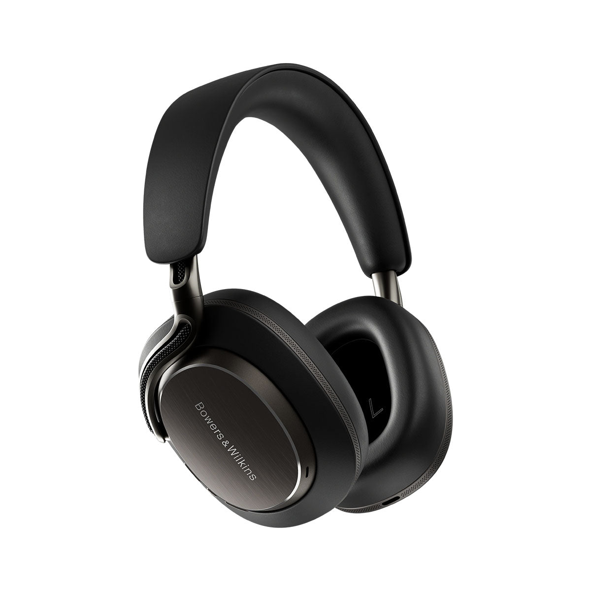 Bowers & Wilkins Px8 S2 Wireless Over-Ear Headphones - Black - side view angled right