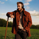 Bowers & Wilkins Px8 S2 Wireless Over-Ear Headphones - Lifestyle photo of David Beckham wearing Black pair