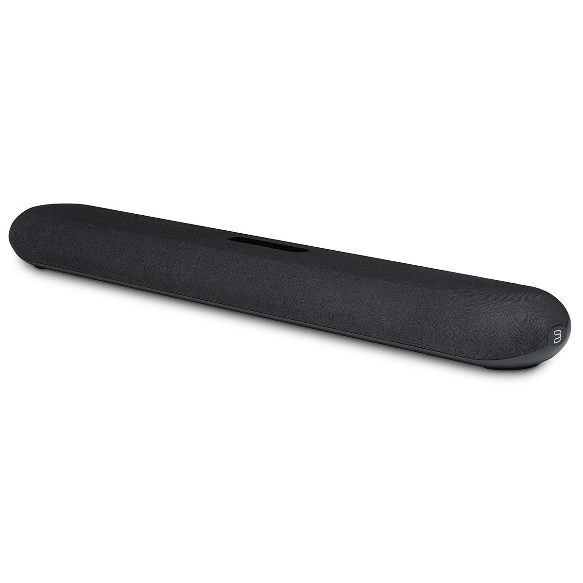 Bluesound Pulse Cinema Mini Multi-Room Streaming Soundbar Black front view angled left