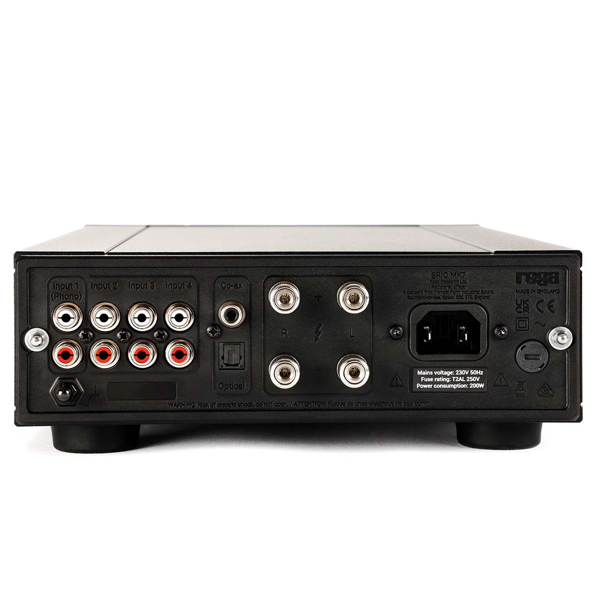 Rega Brio MK7 Integrated Amplifier - rear view
