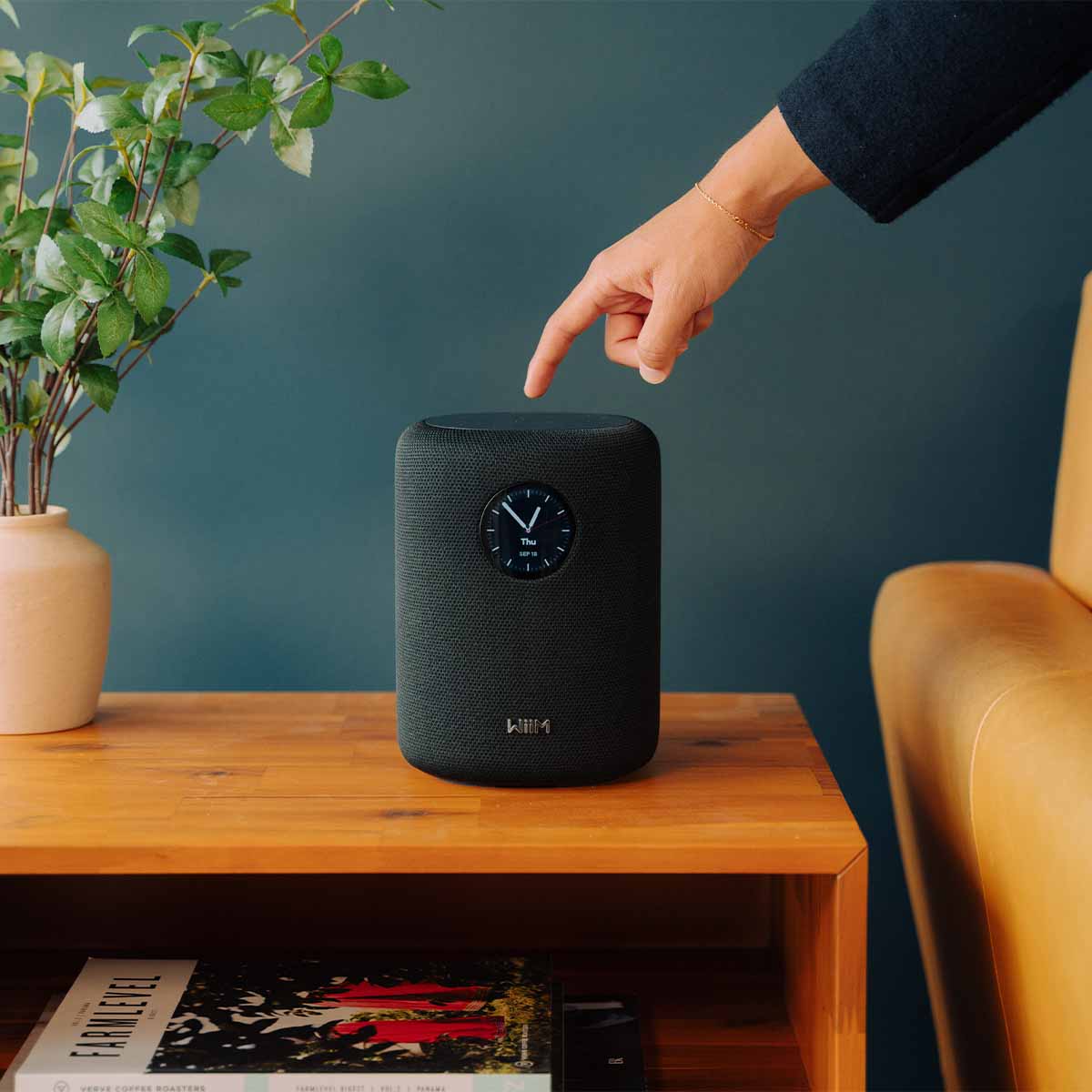 WiiM Sound Smart Speaker - black - lifestyle image