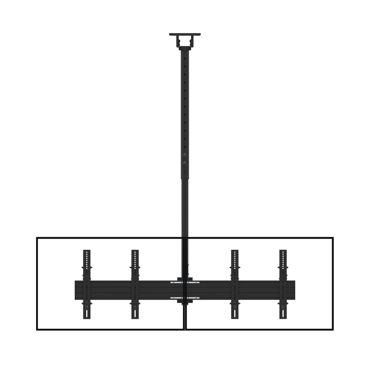 Kanto CM600B4B Back-to-Back Quad Screen TV Ceiling Mount for Four 40” to 45” TVs