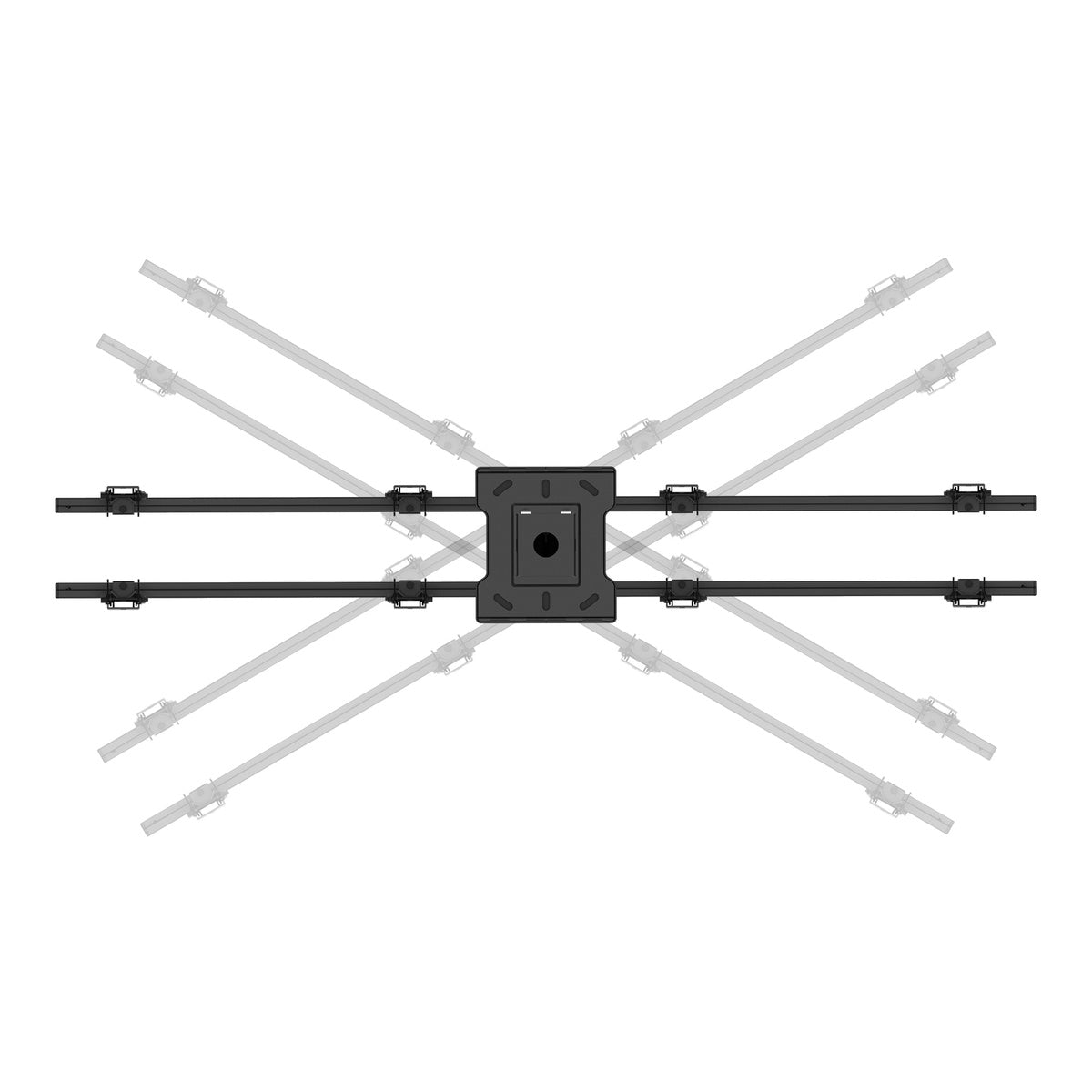 Kanto CM600B4B Back-to-Back Quad Screen TV Ceiling Mount for Four 40” to 45” TVs