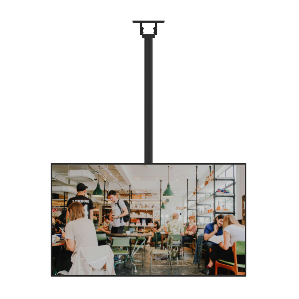 Kanto CM600BTB Back-to-Back Dual Screen TV Ceiling Mount for 40” to 80” TVs
