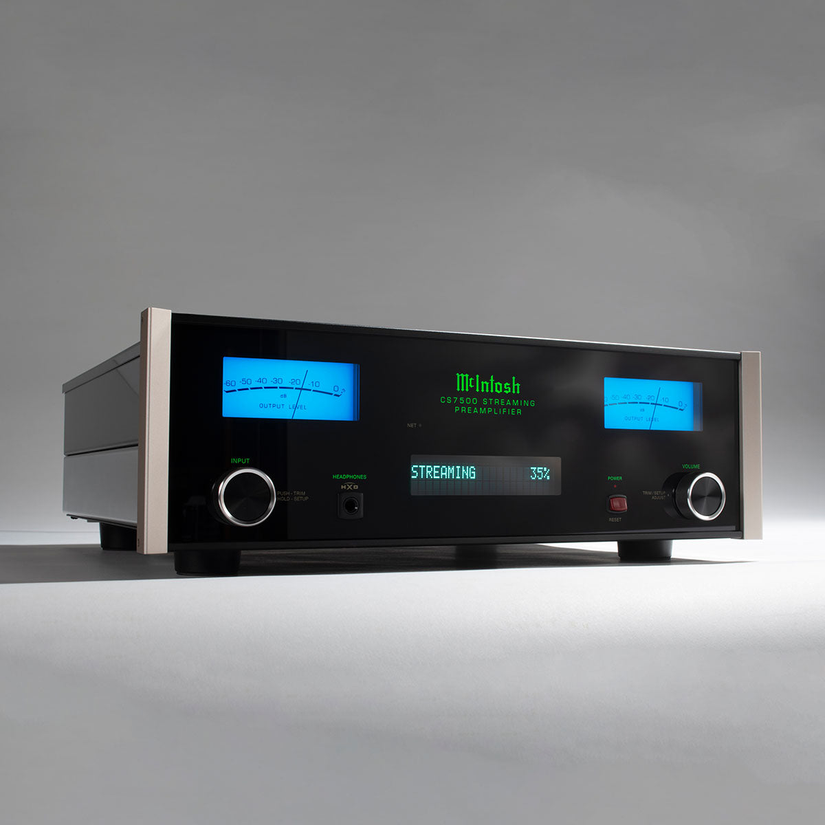 McIntosh CS7500 Streaming Preamplifier -  front view angled right
